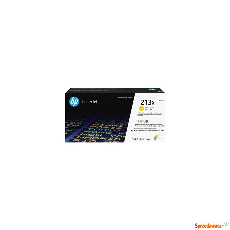 Toner Oryginalny HP 213X (W2132X) (Żółty) - D... - Tusze, tonery - Brzeg