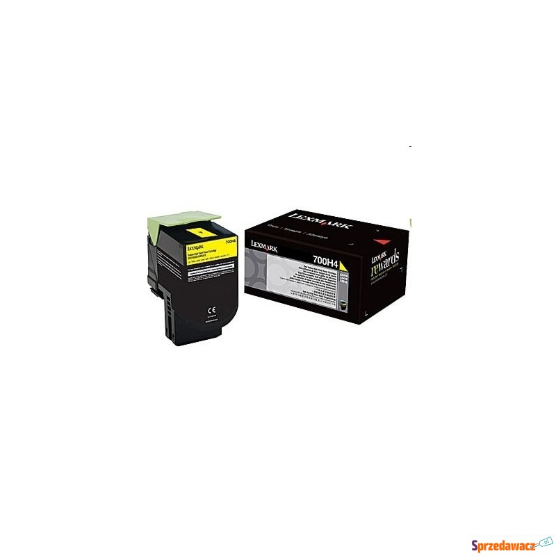 Toner Oryginalny Lexmark 702HY (70C2HY0) (Żół... - Tusze, tonery - Kędzierzyn-Koźle