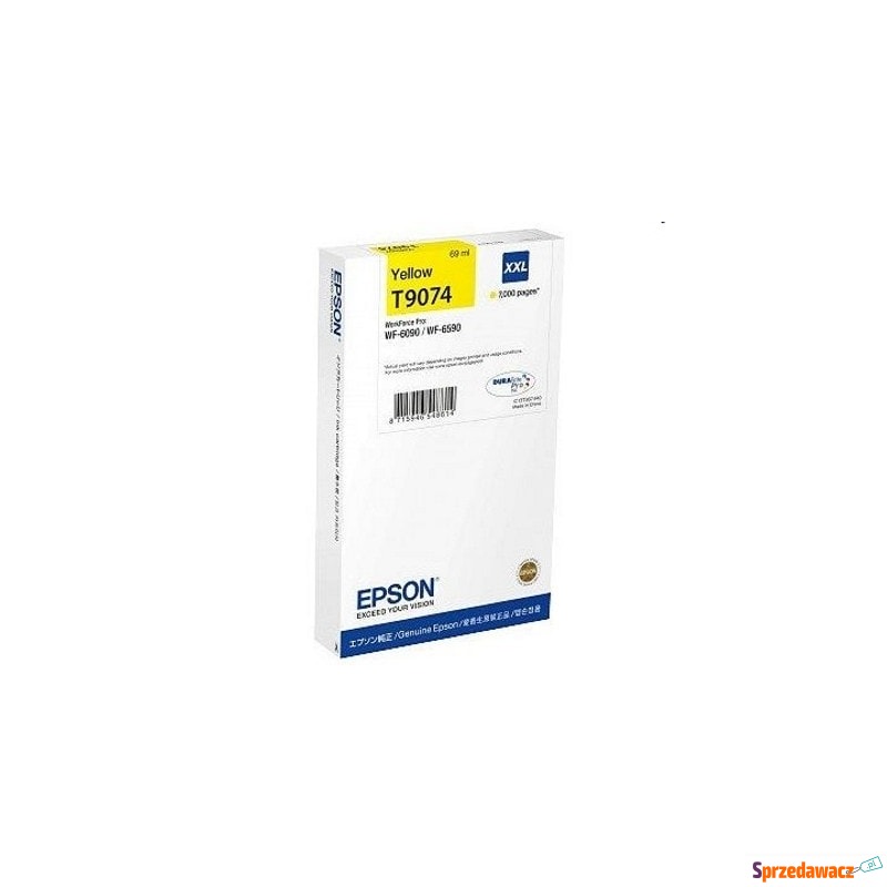 Tusz Oryginalny Epson T9074 (C13T907440) (Żół... - Tusze, tonery - Konin