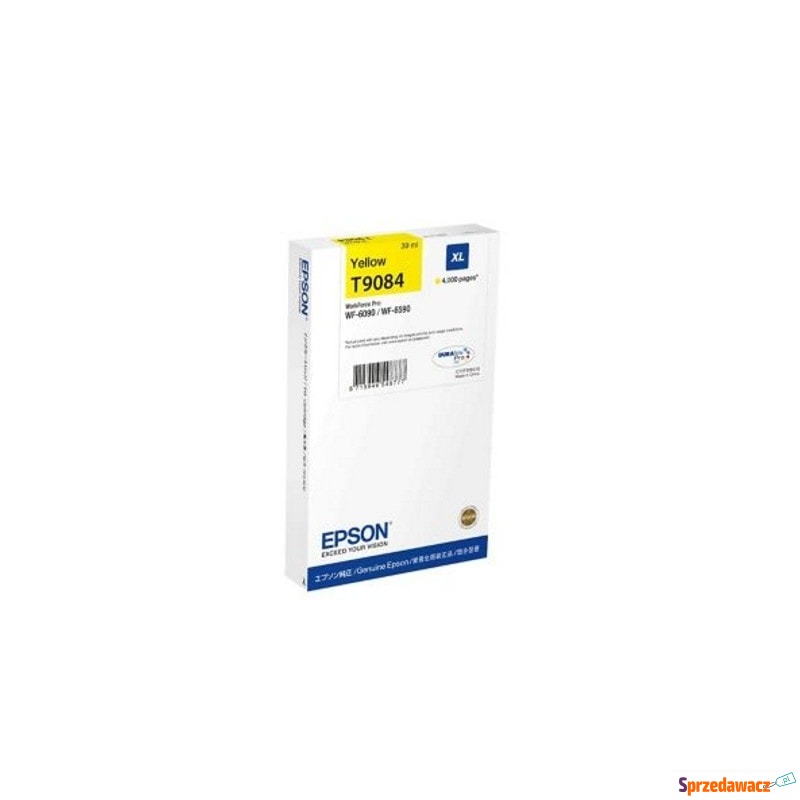 Tusz Oryginalny Epson T9084 (C13T908440) (Żół... - Tusze, tonery - Kołobrzeg