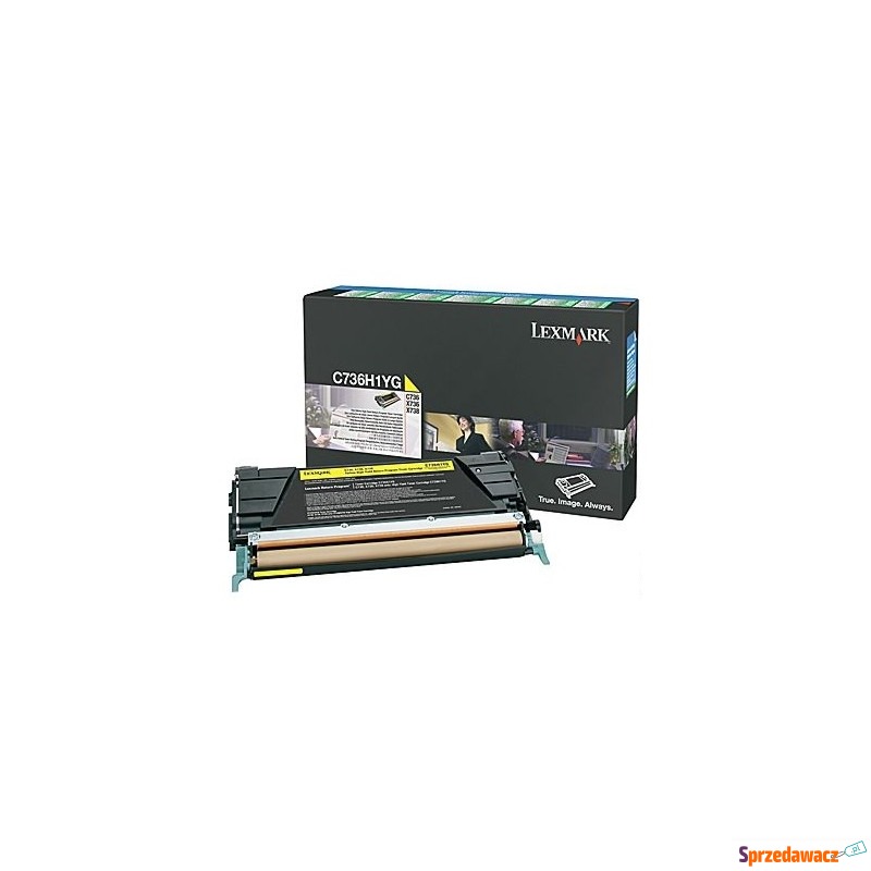 Toner Oryginalny Lexmark C736H1YG (C736H1YG)... - Tusze, tonery - Łódź