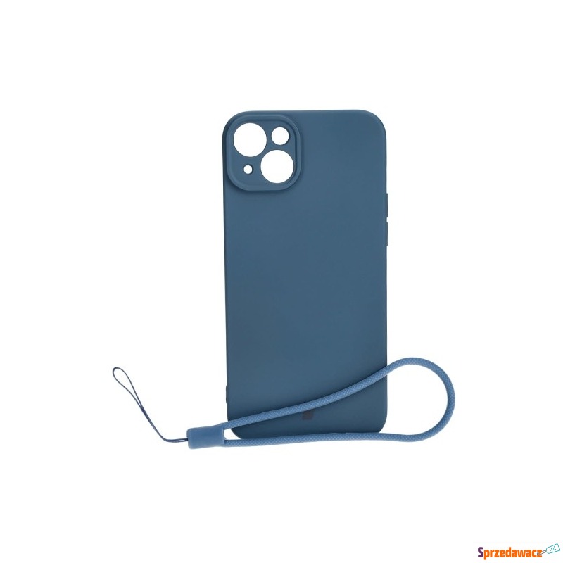 Etui Bizon Case Silicone do iPhone 15 Plus, granatowe - Etui na telefon - Koszalin