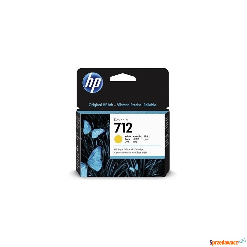 HP Inc. Tusz 712 29ml  3ED69A żółty - Tusze, tonery - Dąbrowa Górnicza