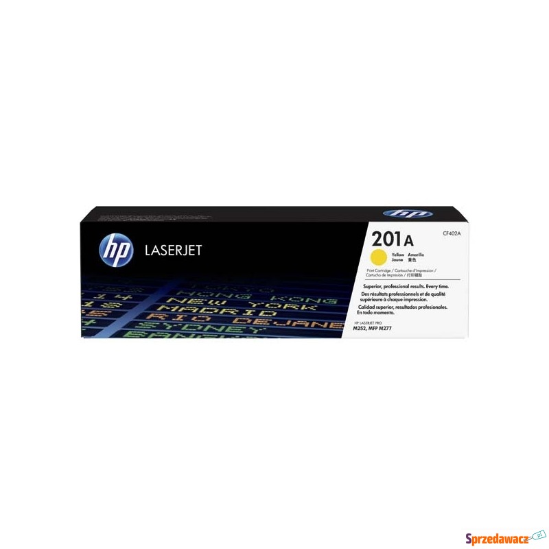 Oryginalny toner HP 201A żółty (CF402A) - Tusze, tonery - Nowy Dwór Mazowiecki