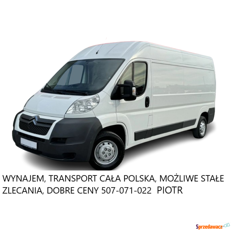 Wynajem, Transport Towarów, Jumper L3H2 Paka 3.7m... - Transport, spedycja - Jaworzno