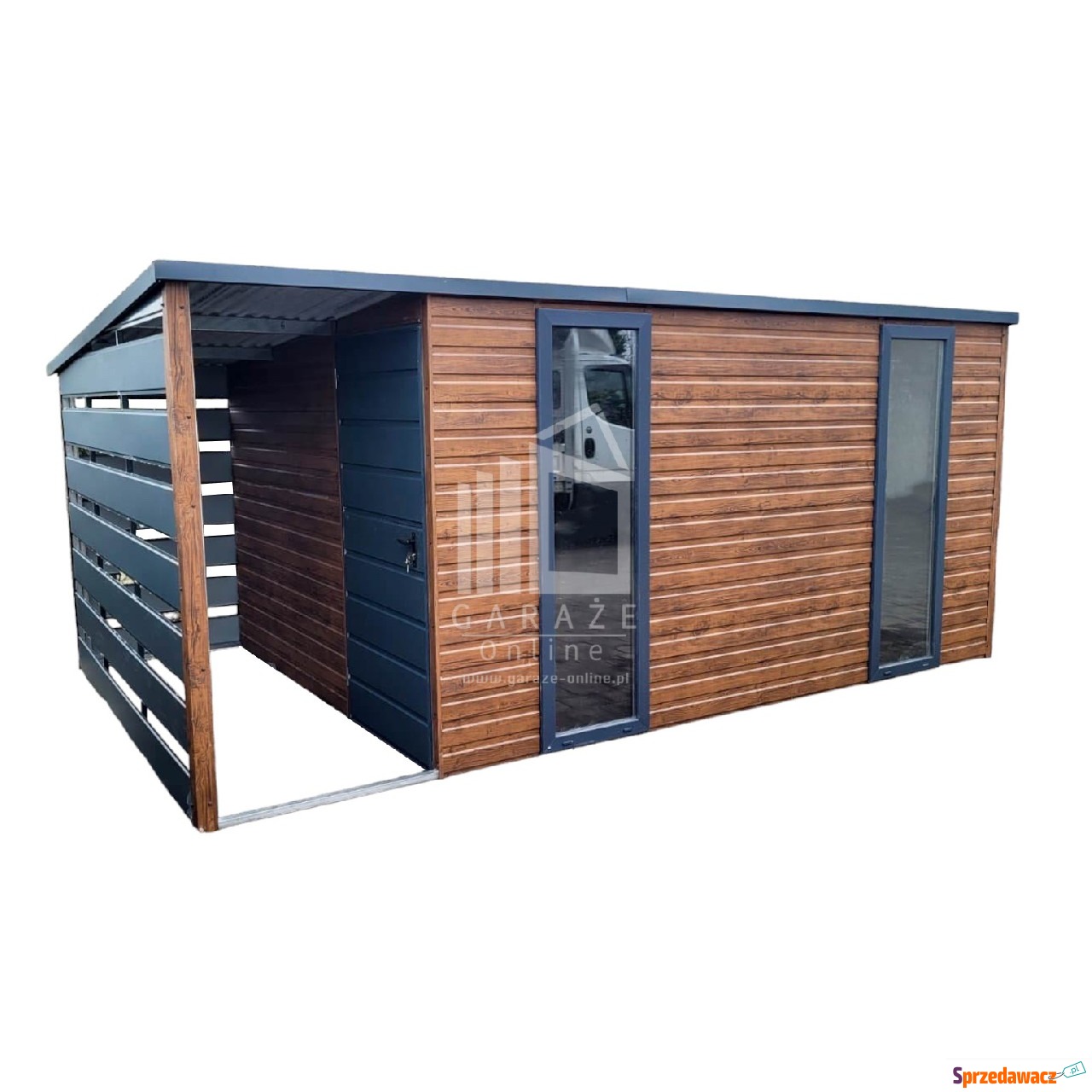 DOMEK ogrodowy 4,5x2,5 m + wiata...
