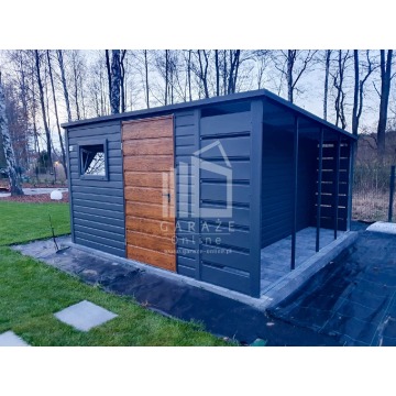 Domek Ogrodowy -  3x4 - wiata 1x4 -drzwi - okno... - Garaże i wiaty - Katowice - zdjęcie 2
