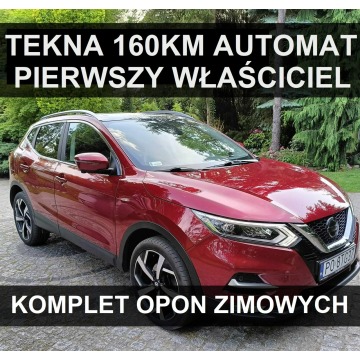 Nissan Qashqai - 158KM + Komplet opon  Pierwszy właściciel  Tekna 100% bezwypakowy