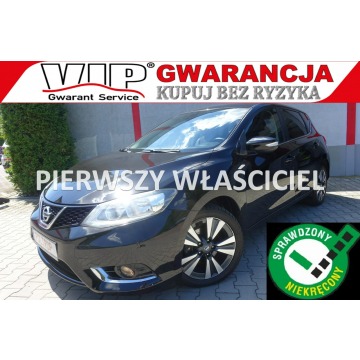 Nissan Pulsar - 1,2i Klimatronik Półskóra Navi Alu Automat 1.Właściciel VIP Gwarancja