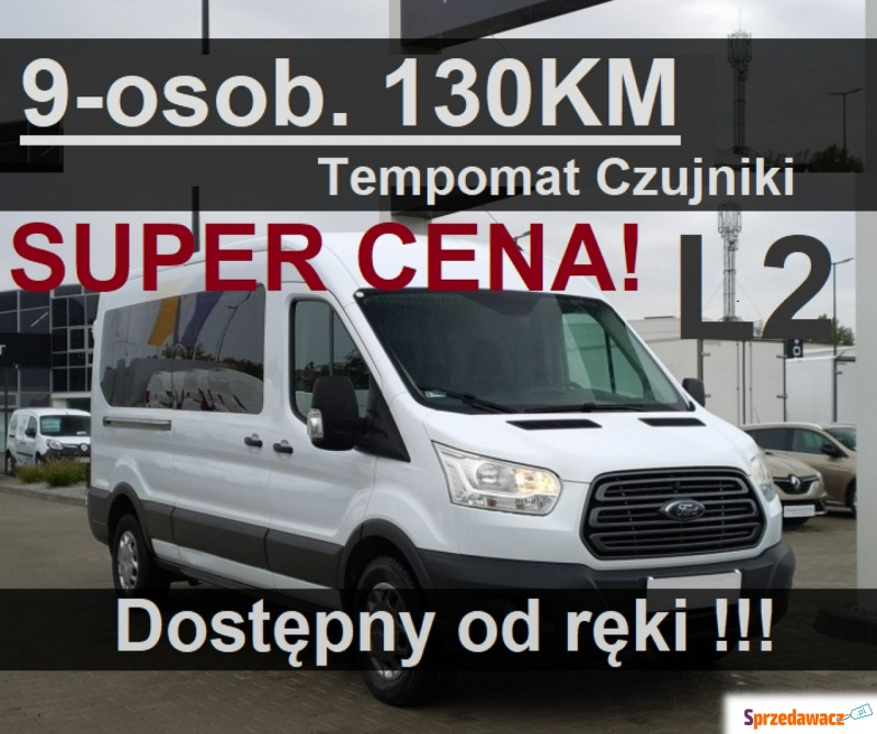 Ford Transit - L3H2 9osob. Czujniki Tempomat Klima... - Samochody osobowe - Szczecinek