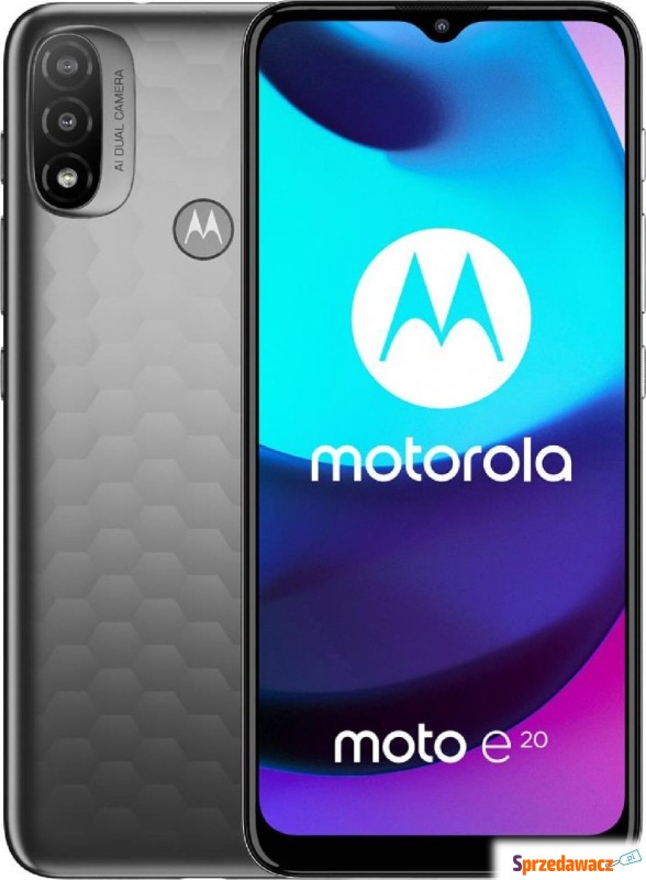 Smartfon Motorola Moto E20 2/32GB Szary (PARX0007PL) - Telefony komórkowe - Słupsk