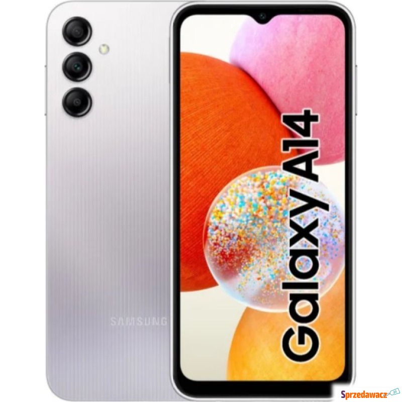 Smartfon Samsung Galaxy A14 4/128GB Srebrny (... - Telefony komórkowe - Kołobrzeg