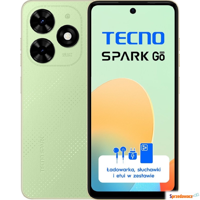 Smartfon Tecno Spark Go 2024 4/128GB Zielony... - Telefony komórkowe - Białystok