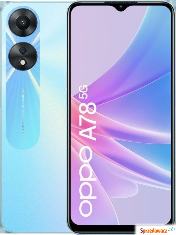 Smartfon Oppo A78 5G 8/128GB Niebieski (S0448882) - Telefony komórkowe - Bielsko-Biała