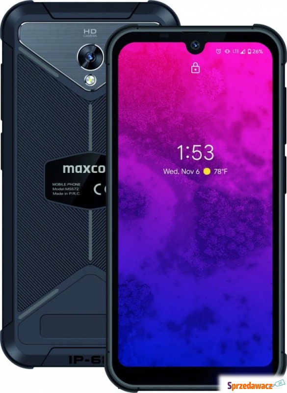 Smartfon Maxcom MS572 3/32GB Czarny (MAXCOMMS572NFC) - Telefony komórkowe - Białystok