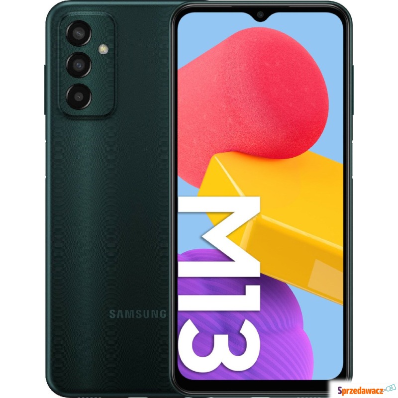 Smartfon Samsung Galaxy M13 4/64GB Zielony (S... - Telefony komórkowe - Białystok