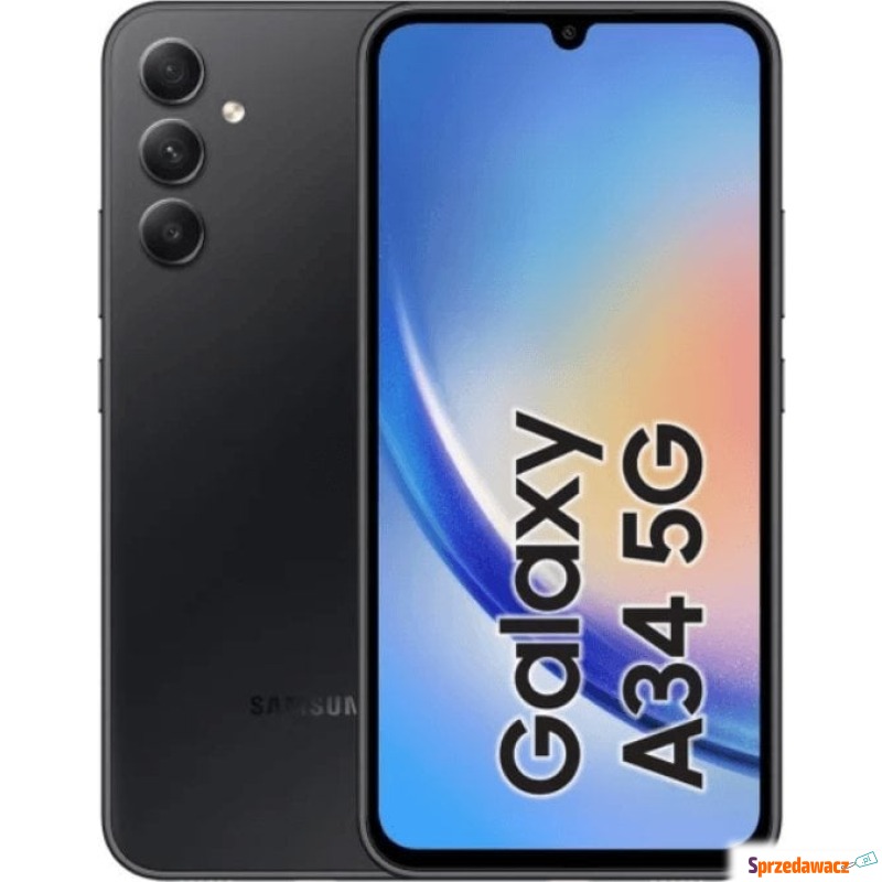 Smartfon Samsung Galaxy A34 5G 6/128GB Czarny... - Telefony komórkowe - Kołobrzeg