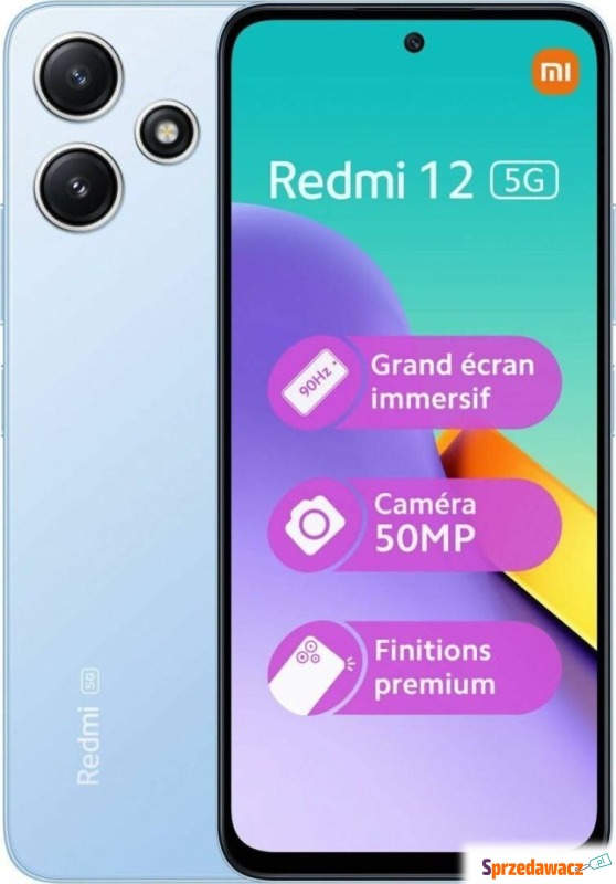 Smartfon Xiaomi Redmi 12 5G 4/128GB Niebieski... - Telefony komórkowe - Legnica