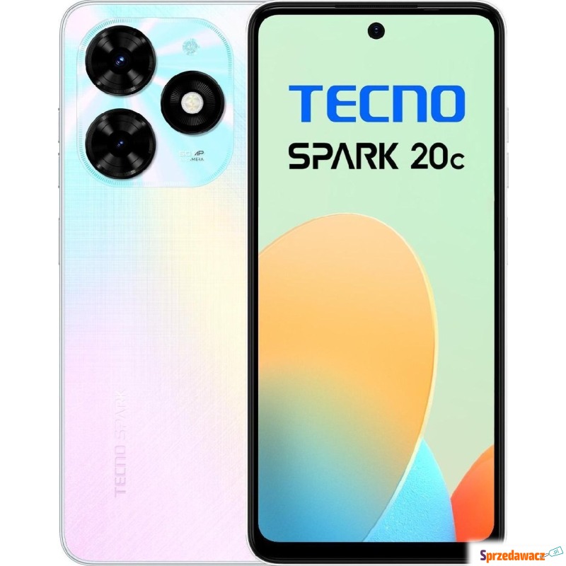 Smartfon Tecno Spark 20C 8/128GB Biały (BG7n_... - Telefony komórkowe - Opole