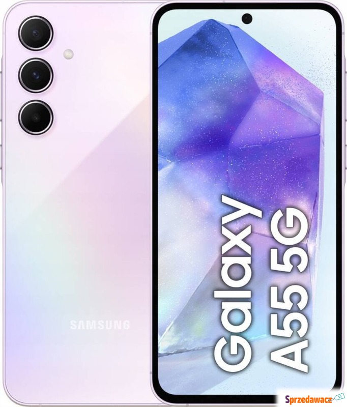 Smartfon Samsung Galaxy A55 5G 8/128GB Fioletowy... - Telefony komórkowe - Inowrocław