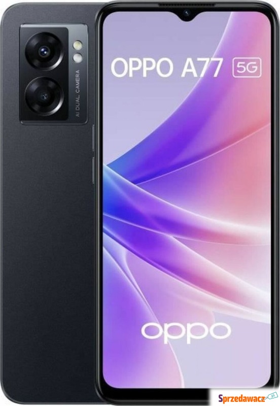 Smartfon Oppo A77 5G 5G 4/64GB Czarny (S7178097) - Telefony komórkowe - Opole