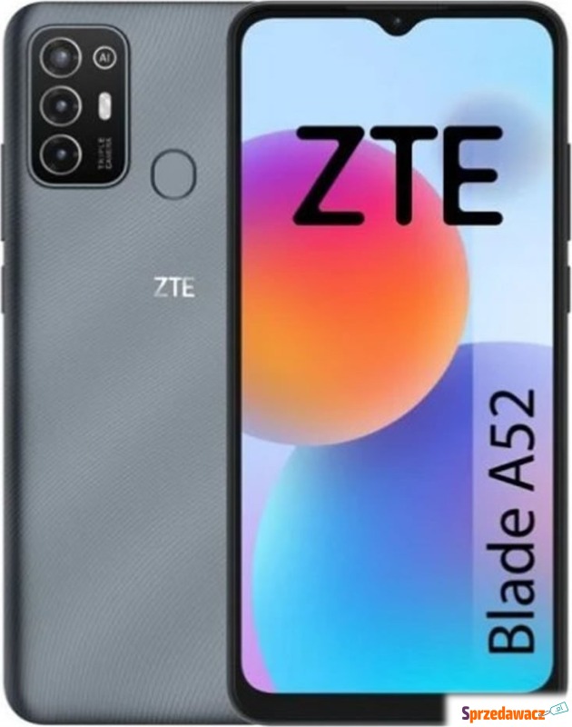 Smartfon ZTE Blade A52 2/64GB Szary (S0234542) - Telefony komórkowe - Radom