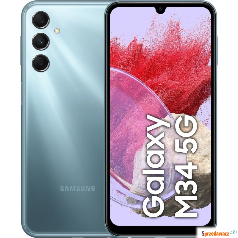 Smartfon Samsung Galaxy M34 5G 6/128GB Niebieski... - Telefony komórkowe - Inowrocław