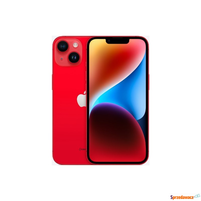 Smartfon Apple iPhone 14 256GB RED (MPWH3) - Telefony komórkowe - Głogów