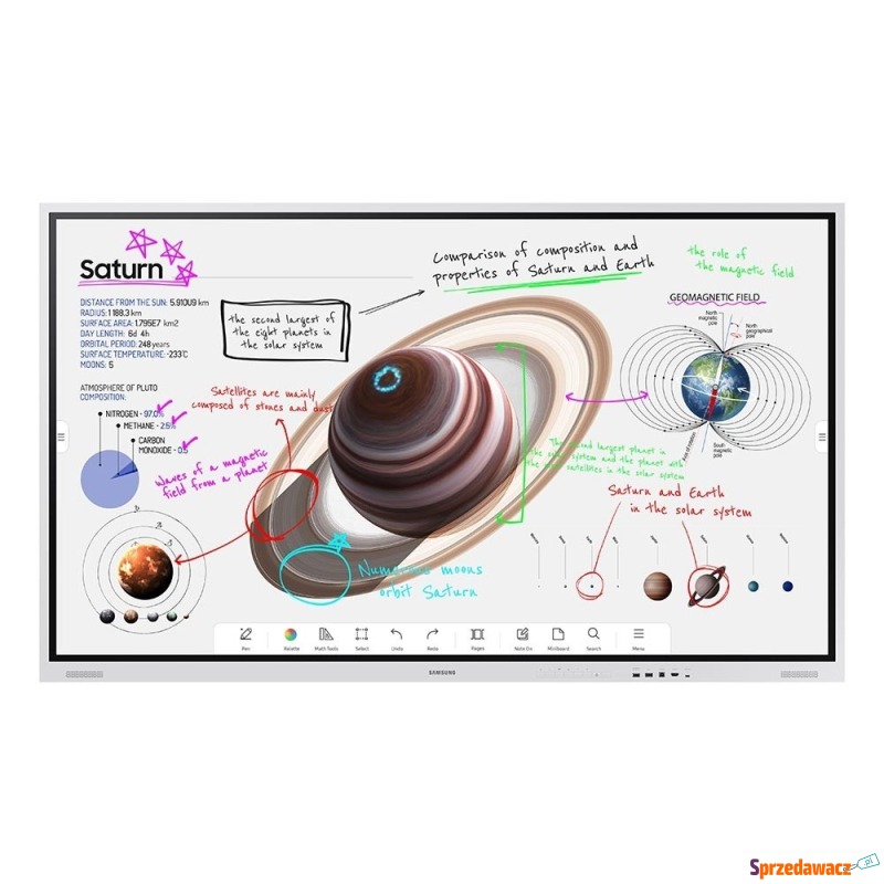 Samsung Monitor profesjonalny WM75B Flip PRO 75... - Monitory LCD i LED - Działdowo