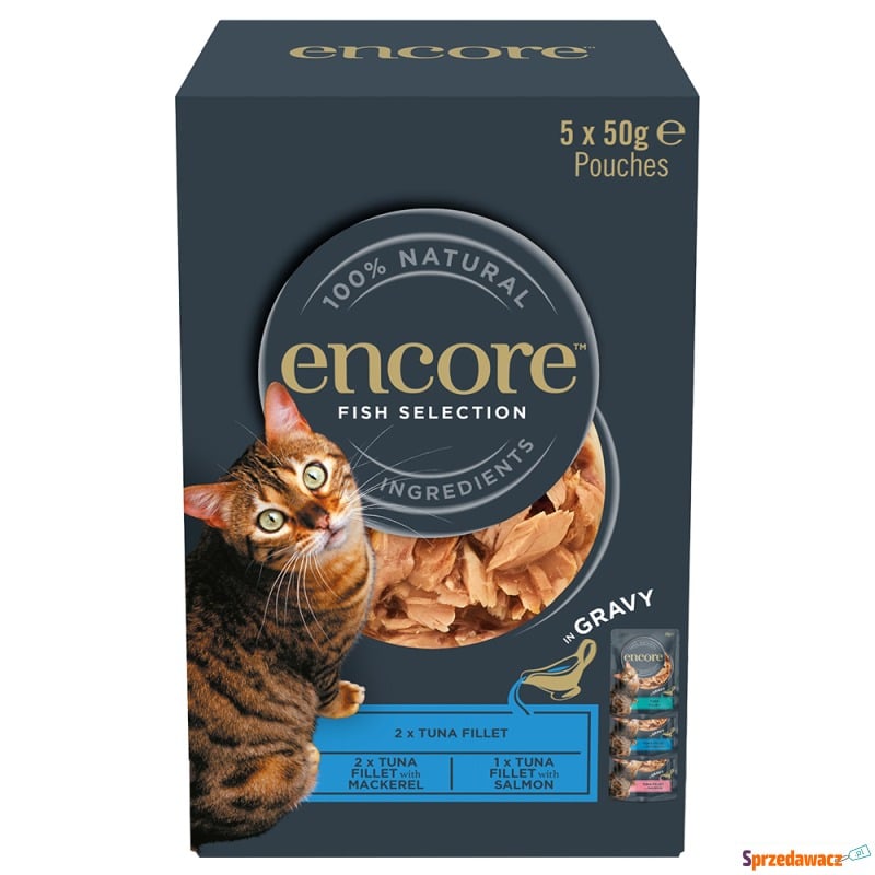 Encore Cat w sosie, 5 x 50 g - Wybór rybny - Karmy dla kotów - Katowice