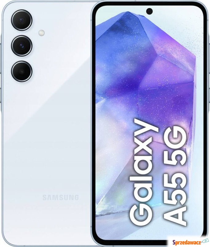 Smartfon Samsung Galaxy A55 5G 8/256GB Niebieski... - Telefony komórkowe - Inowrocław