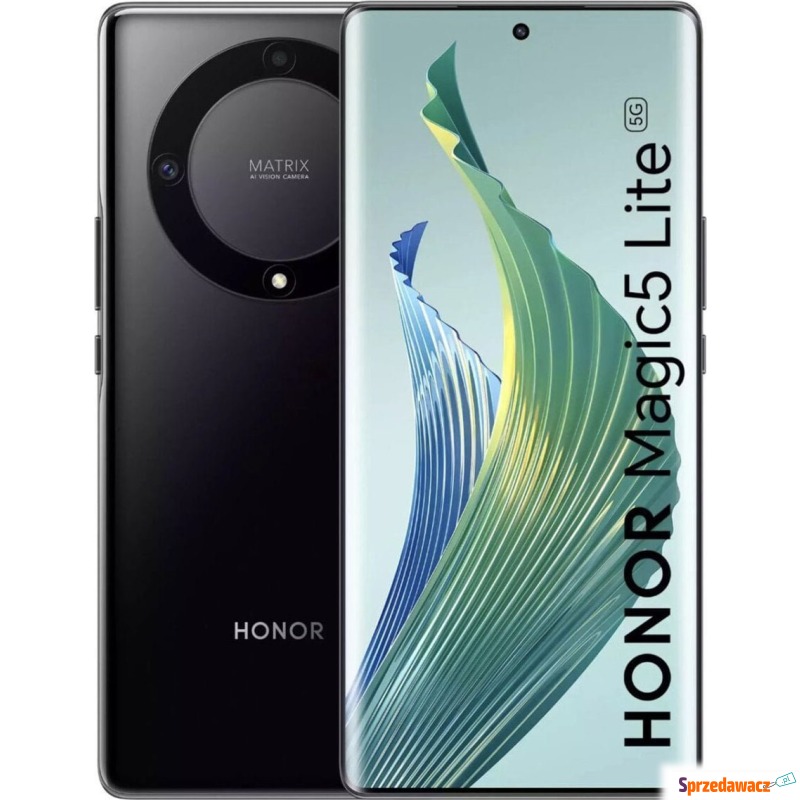 Smartfon Honor Magic5 Lite 5G 8/256GB Czarny... - Telefony komórkowe - Bytom