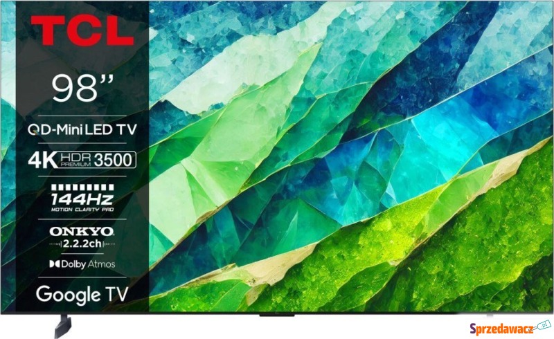 Telewizor TCL Smart TV TCL 98C855 4K Ultra HD... - Telewizory - Toruń