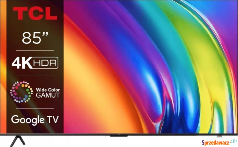 Telewizor TCL 85P745 LED 85'' 4K Ultra HD Google... - Telewizory - Płock