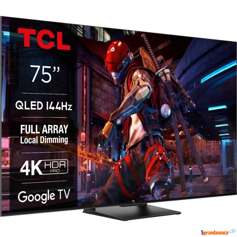 Telewizor TCL 75C745 QLED 75'' 4K Ultra HD Google... - Telewizory - Jelenia Góra