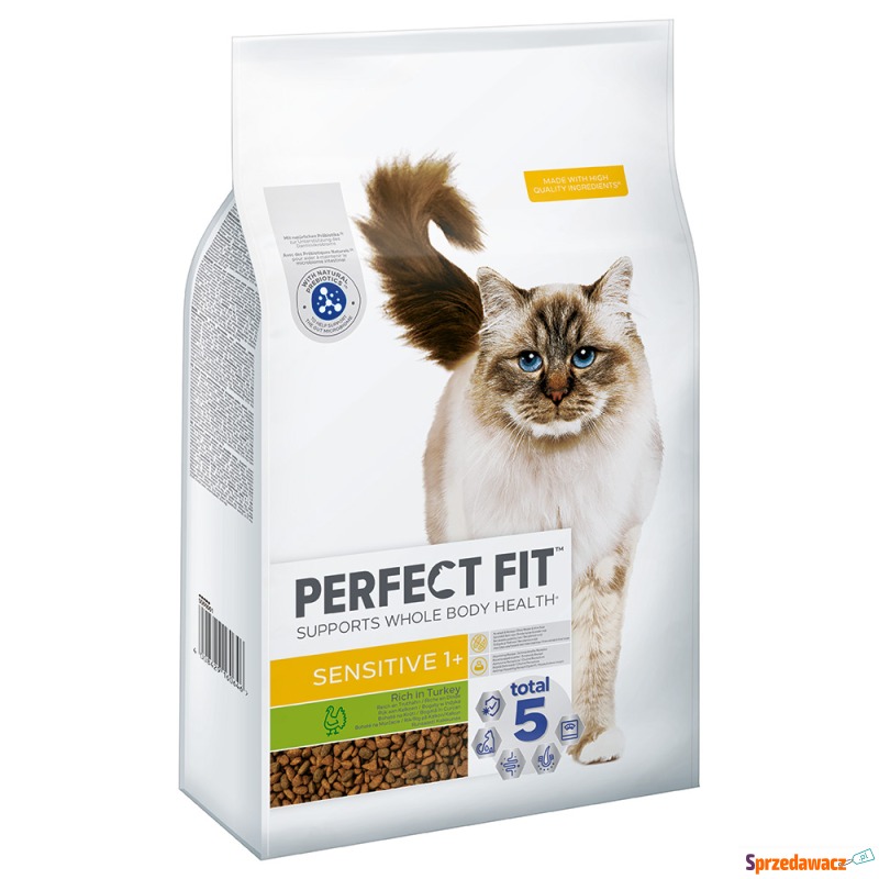 Perfect Fit Sensitive 1+, z indykiem - 2 x 7 kg - Karmy dla kotów - Piła