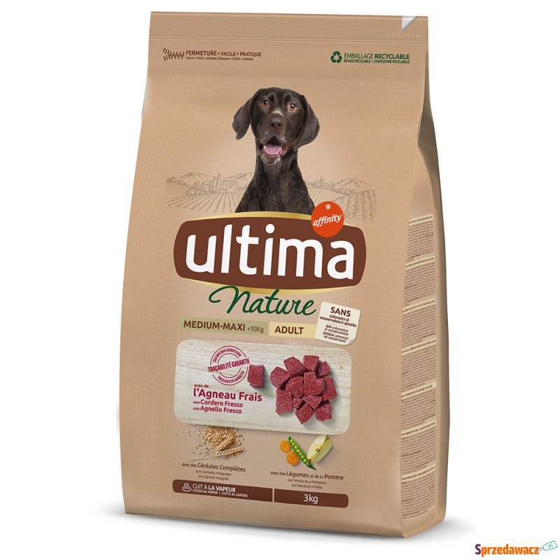 Ultima Nature Medium - Maxi, jagnięcina - 3 kg - Karmy dla psów - Sochaczew