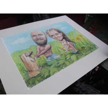 Karykatura w kolorze, prawie jak portret - Pozostałe artykuły do... - Kraków - zdjęcie 2