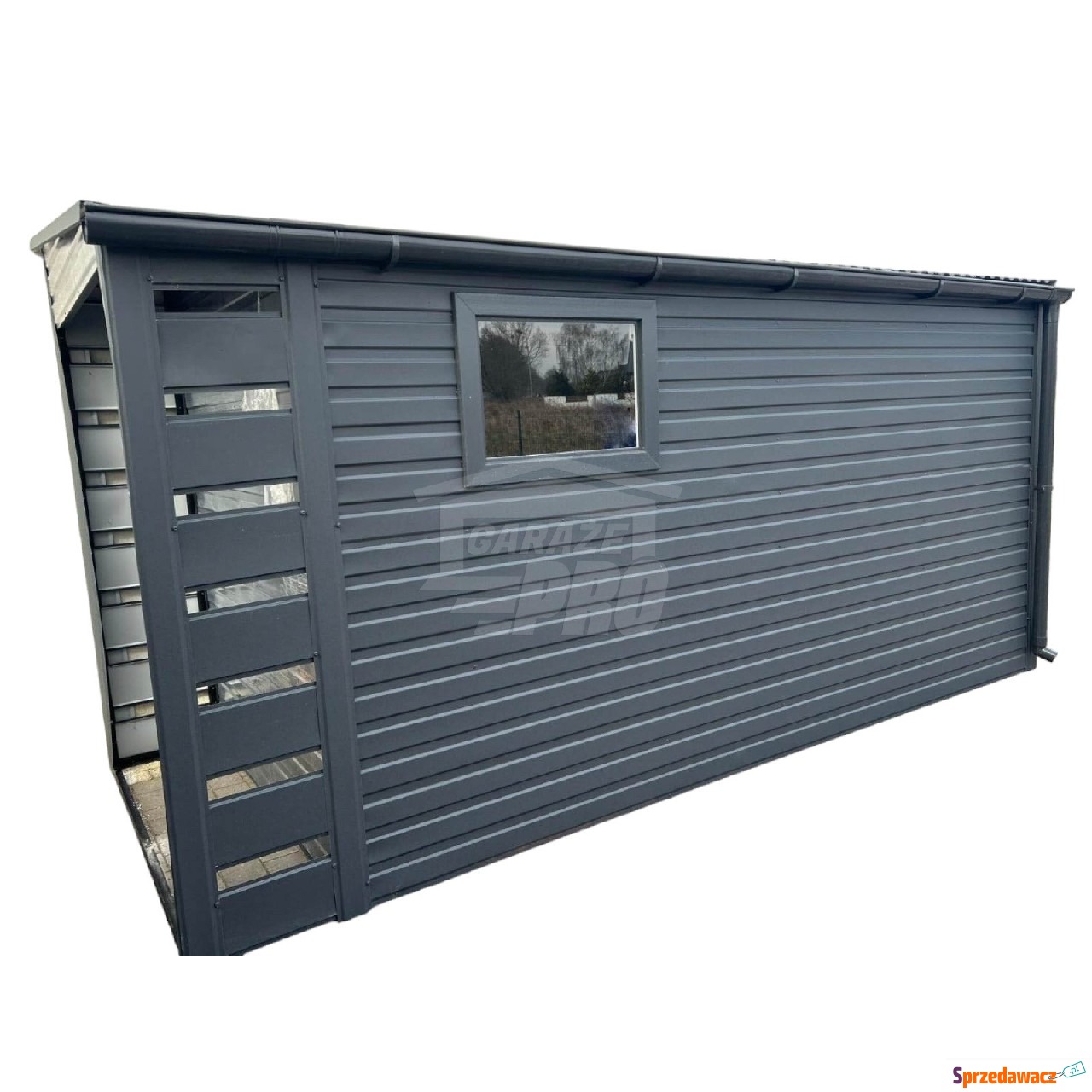 Domek Ogrodowy-2x4 + wiata - Drzwi...