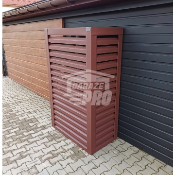Osłona pompy ciepła 80x40x190 cm ciemny brąz GP318 - Pozostałe meble ogrodowe - Braniewo - zdjęcie 3