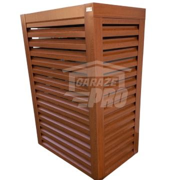 Osłona pompy ciepła 100 x 60 x 190 cm ciemny orzech GP328