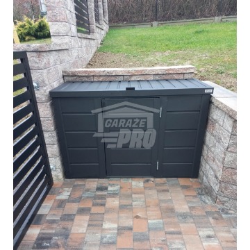 obudowa  kubłów  177  x  65  x  110 cm  antracyt... - Pozostałe meble ogrodowe - Koszalin - zdjęcie 2