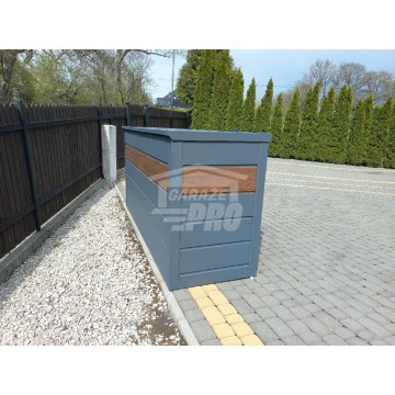 Zabudowa koszy obudowa kubłów 275x80x120 cm... - Pozostałe meble ogrodowe - Iława - zdjęcie 5
