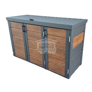 Zabudowa koszy obudowa kubłów 177 x 65 x 110 cm  antracyt GP338
