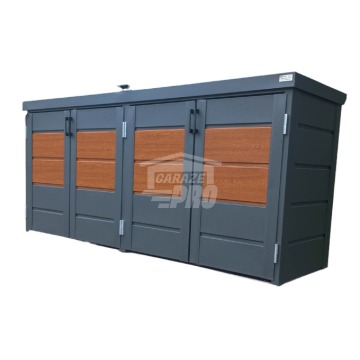 Zabudowa koszy obudowa kubłów 235 x 65 x 110 cm antracyt GP341