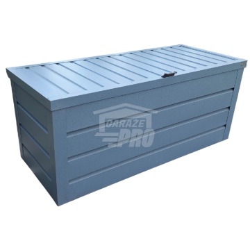 Skrzynia ogrodowa metalowa kufer 150x60x70cm  antracyt GP350