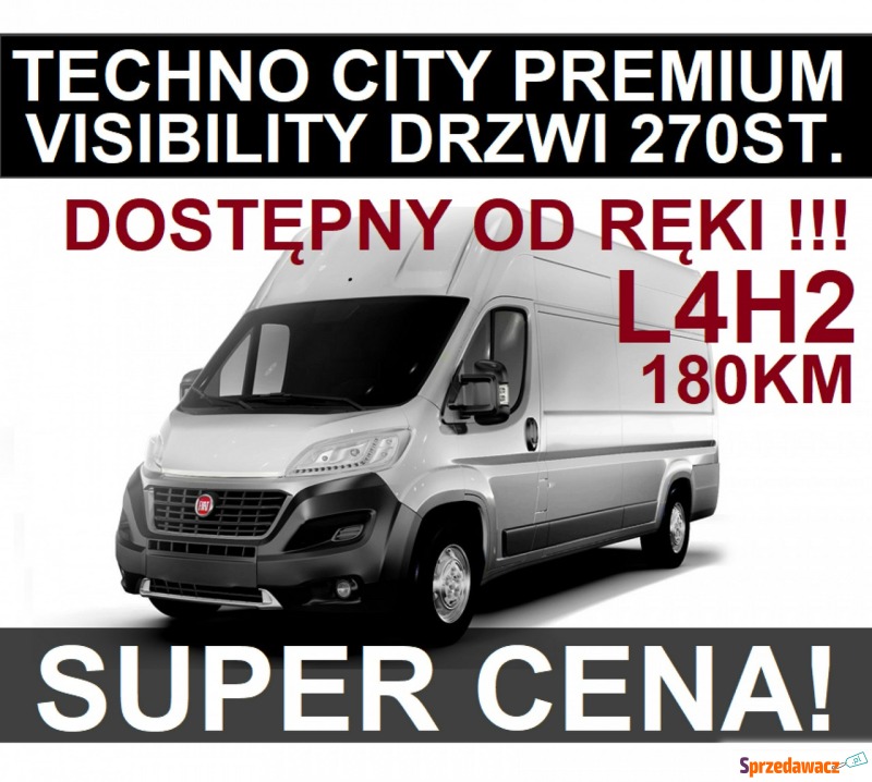 Fiat Ducato - L4H2 180KM Techno City Premium... - Dostawcze i ciężarowe - Szczecinek