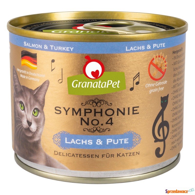 Pakiet GranataPet Symphonie, 12 x 200 g - Łosoś... - Karmy dla kotów - Gdynia