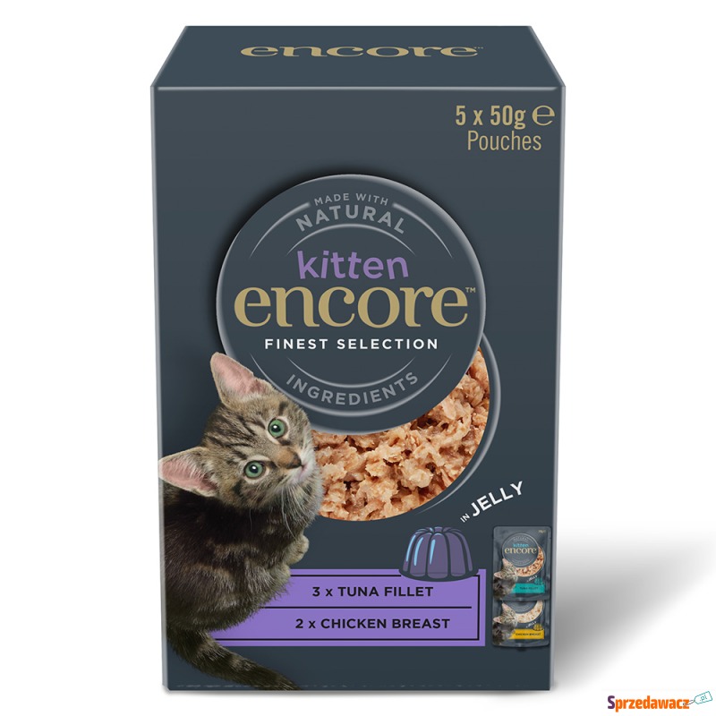 Encore Kitten w galarecie, 5 x 50 g - Finest... - Karmy dla kotów - Gliwice