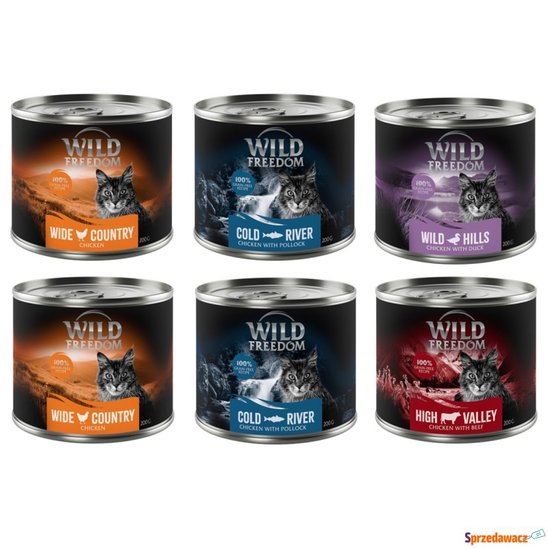 Wild Freedom Adult, 6 x 200 g - bezzbożowa re... - Karmy dla kotów - Dąbrowa Górnicza